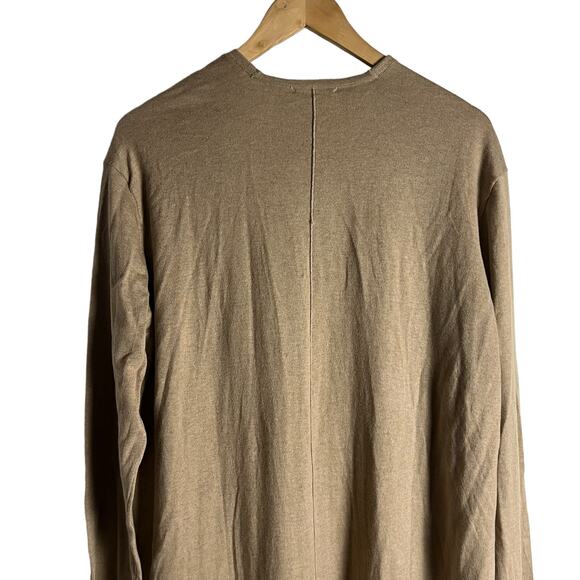 Splendid Evereve Nyla Silk Blend Heather Camel Mid Cardigan Sweater Size XL - Picture 9 of 13